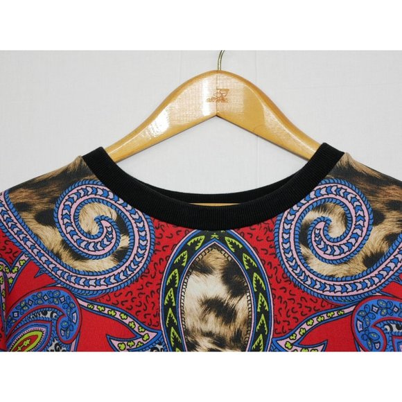 Etro 46 Animal and Paisley Sweatshirt Italy Large - Picture 6 of 16